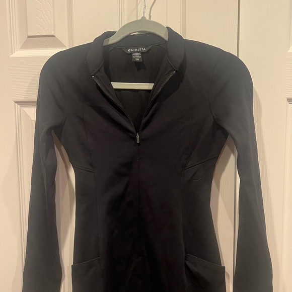 Athleta Black Long Sleeve Dress - Picture 3 of 12